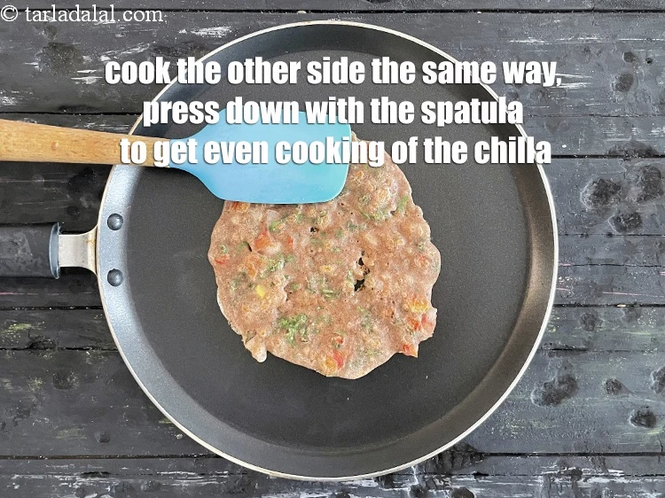 Step 19 – <p>Cook the other side the same way and press down using a spatula while cooking …