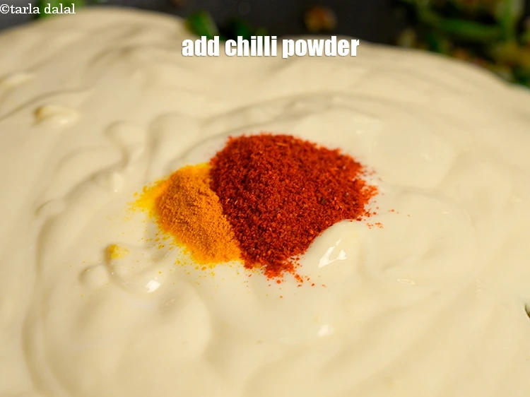 Step 14 – <p>Add ¼ tsp chilli powder.</p>