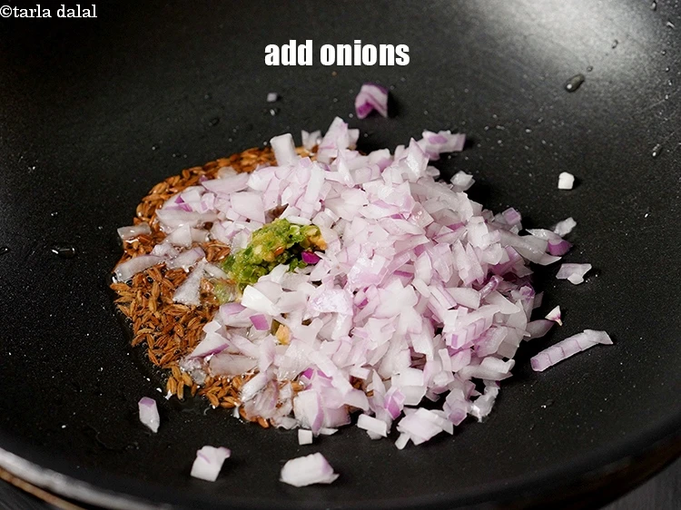 Step 9 – <p>Add ¼ cup finely chopped onions.</p>