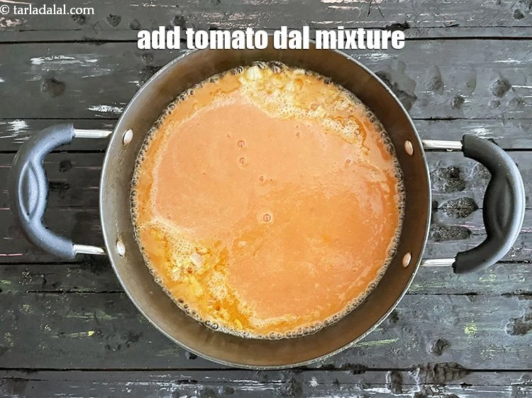 Step 14 – <p>Add the tomato-dal mixture.</p>