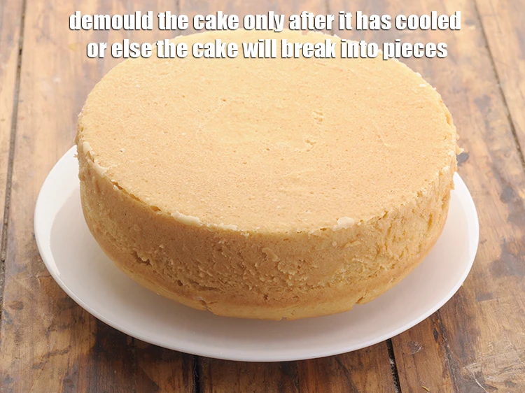 Step 21 – <p><span style="background-color:rgb(255,255,255);color:rgb(0,0,0);">Demould the cake only after it has cooled or else the cake will break …