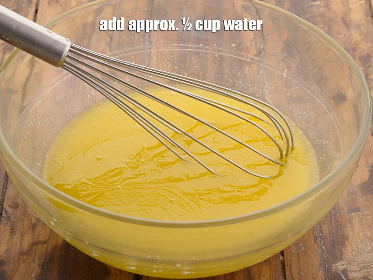 Step 8 – <p><span style="background-color:rgb(255,255,255);color:rgb(0,0,0);">Add approx. ½ cup <strong>water</strong>.</span></p>