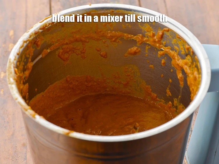 Step 15 – <p><span style="background-color:rgb(255,255,255);color:rgb(0,0,0);"><strong>Switch of the flame, </strong>cool it slightly and <strong>blend</strong> it in a mixer till …