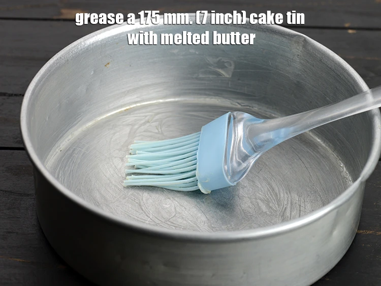 Step 9 – <p>To make the <strong>Cinnamon Peach Cake</strong>, <span style="background-color:rgb(255,255,255);color:rgb(0,0,0);">Grease a 175 mm. (7 inch) cake tin …