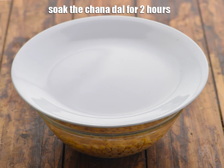 Step 5 – <p>Soak the <strong>chana dal</strong> for 2 hours. Do not over soak the chana dal or …