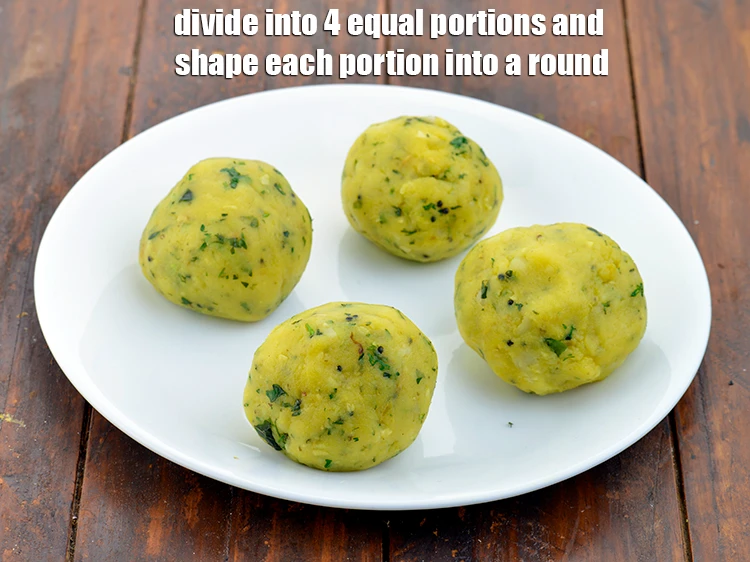 Step 41 – <p>Remove from the flame and keep aside to cool. Divide into 4 equal portions and …