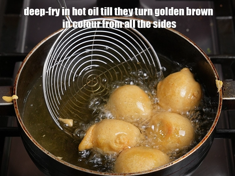 Step 20 – <p><span style="background-color:rgb(255,255,255);color:rgb(0,0,0);">Deep-fry in hot oil till they turn golden brown in colour from all the …