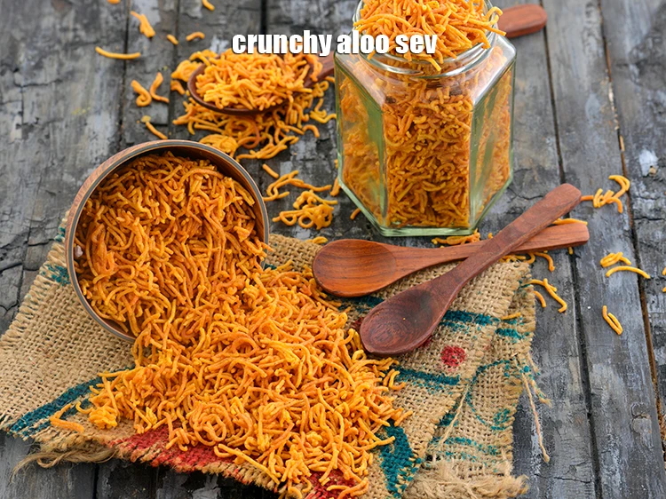 Step 52 – <p>Serve <strong>aloo bhujia recipe | crunchy aloo sev | aloo bhujia namkeen | potato sev …
