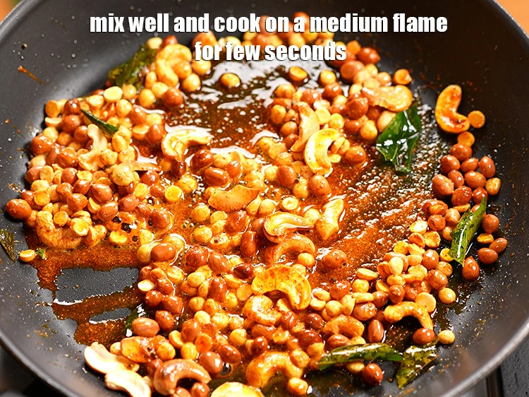 Step 13 – <p>Mix well and cook on a medium flame for few seconds.</p>