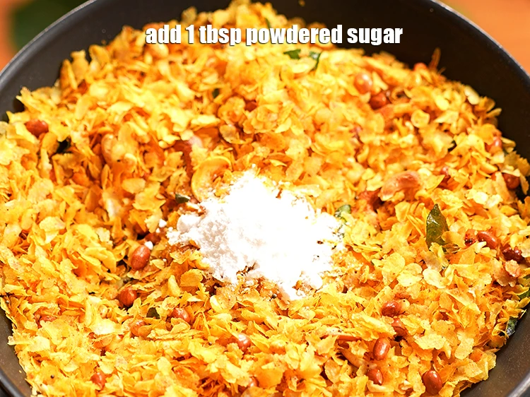 Step 16 – <p>Switch off the flame, add the&nbsp;1 tbsp&nbsp;<a href="https://www.tarladalal.com/glossary-powdered-sugar-280i">powdered sugar</a>.</p>