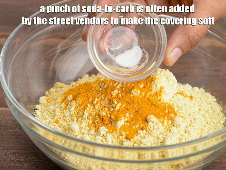 Step 46 – <p><span style="background-color:rgb(255,255,255);color:rgb(0,0,0);">A pinch of <strong>soda-bi-carb</strong> is often added by the street vendors to make the …
