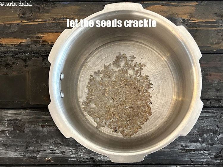 Step 5 – <p>Let the seeds crackle.&nbsp;</p>