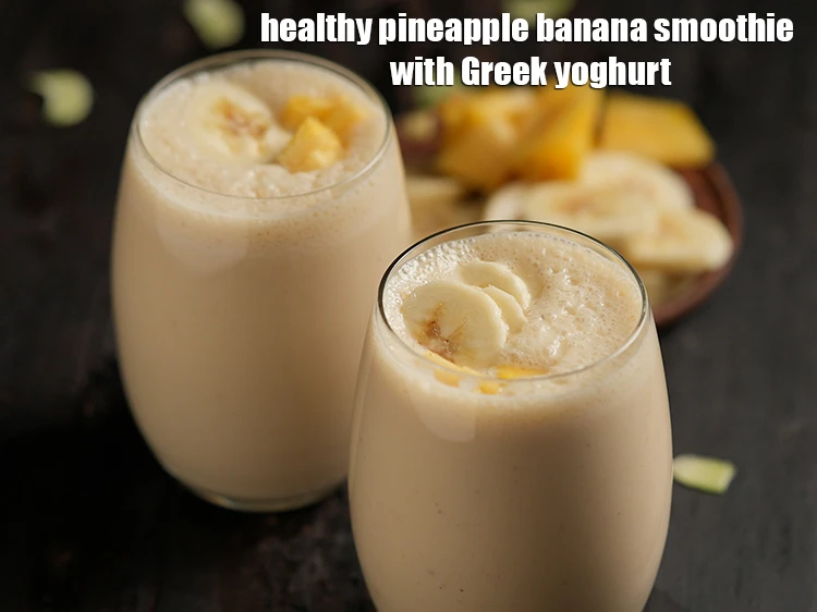 Step 12 – <p>Serve <strong>pineapple banana smoothie | healthy&nbsp;pineapple banana smoothie with Greek yoghurt&nbsp;| no honey Indian pineapple …