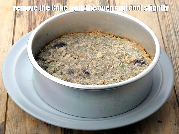 Step 12 – <p>Remove the <strong>Cake </strong>from the oven and cool slightly.</p>