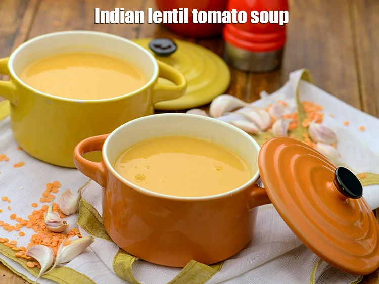 Step 31 – <p>Serve <strong>garlic lentil and tomato soup | Indian lentil tomato soup | healthy lentil vegetable …