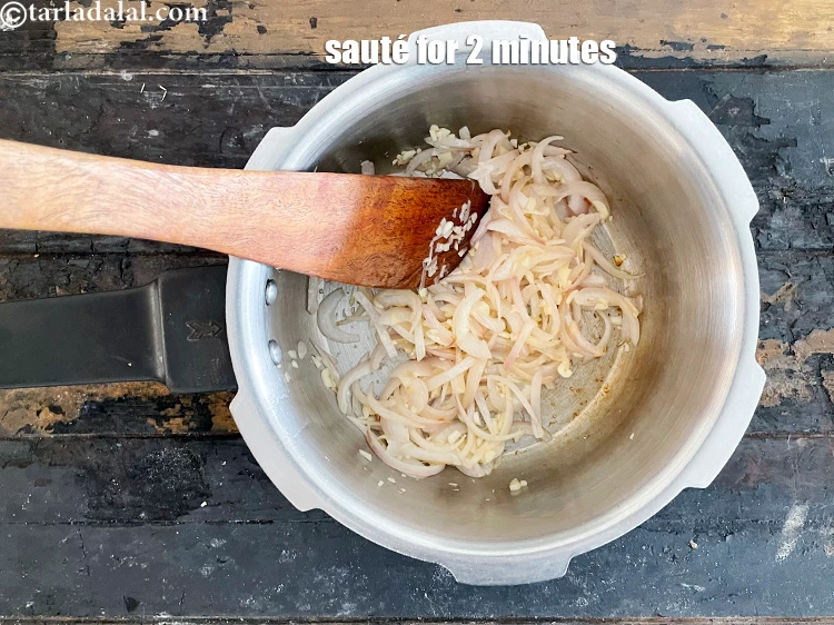 Step 12 – <p>Sauté on a medium flame for 1 to 2 minutes.</p>