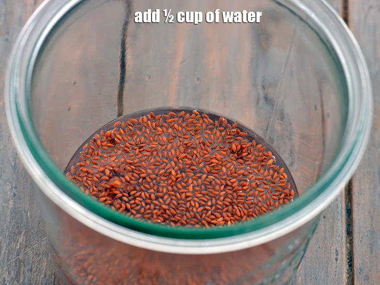 Step 2 – <p>Now add ½ cup of <strong>water</strong> to this.</p>
