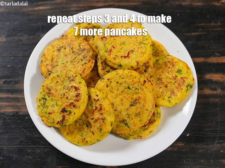 Step 16 – <p>Repeat steps 3 and 4 to make 7 more pancakes.</p>