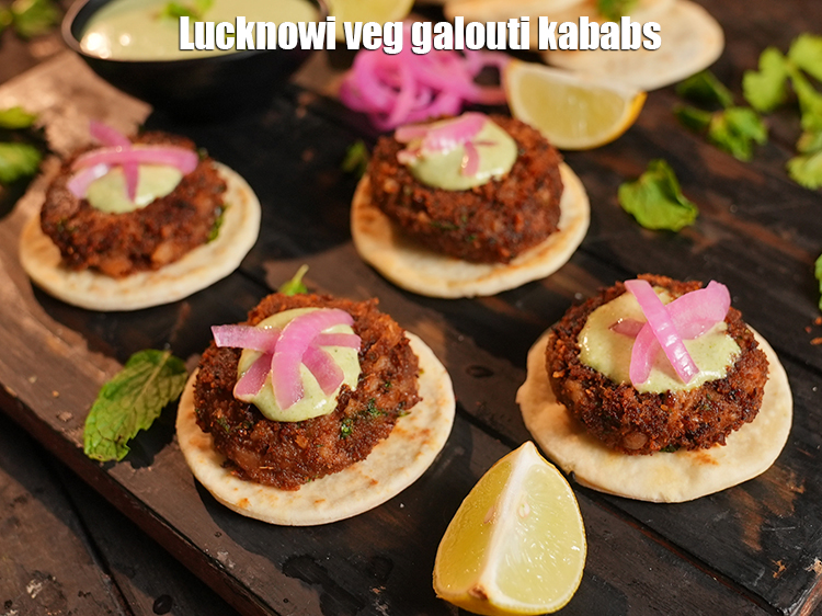 Step 30 – <p>Serve <strong>veg galouti kebab</strong> on crispy naan immediately.</p>