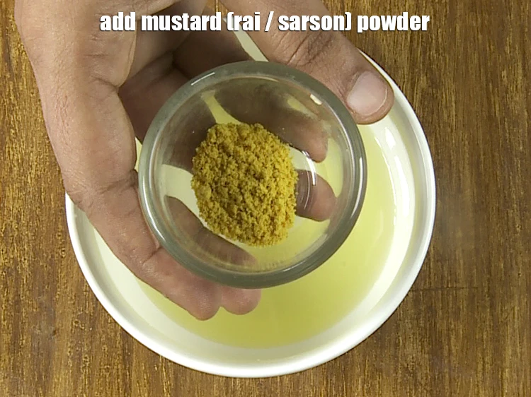 Step 16 – <p>Add the 1/2 tsp <a href="https://www.tarladalal.com/glossary-mustard-powder-rai-powder-sarson-powder-powdered-sarson-526i"><u>mustard (rai / sarson) powder</u></a> Dijon mustard works amazing as …