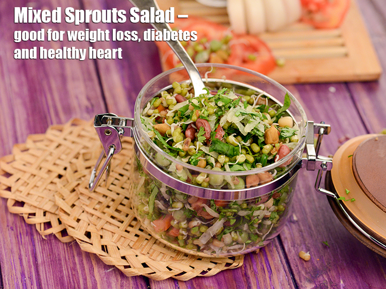Step 24 – <p><strong>Mixed Sprouts Salad – good for weight loss, diabetes and healthy heart.</strong></p>