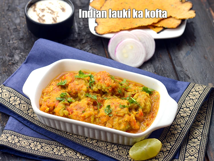 Step 40 – <p>Serve <strong>healthy lauki kofta curry recipe | Indian lauki ka kofta | non fried bottle …