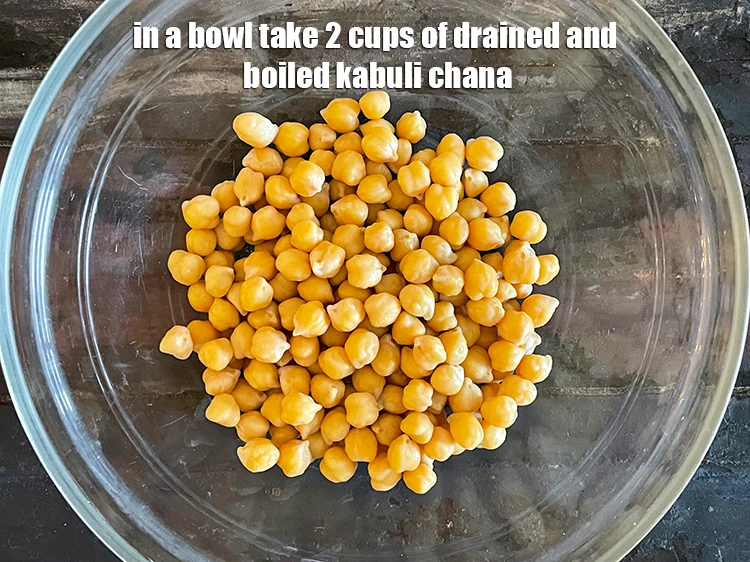 Step 17 – <p>To make <strong>kabuli chana salad with phudina dressing</strong>, in a bowl take 2 cups soaked …