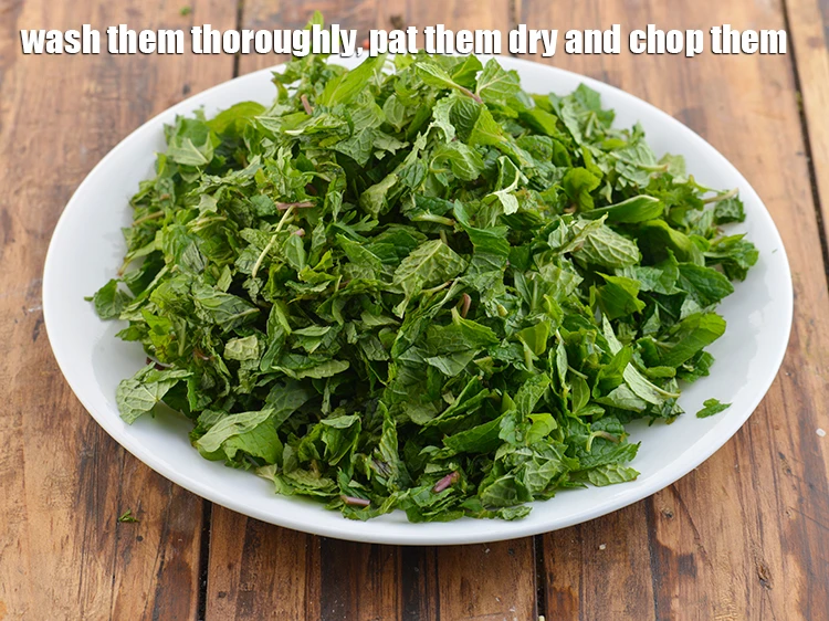 Step 30 – <p>Wash them thoroughly, pat them dry and chop them. Measure ½ cup each and keep …