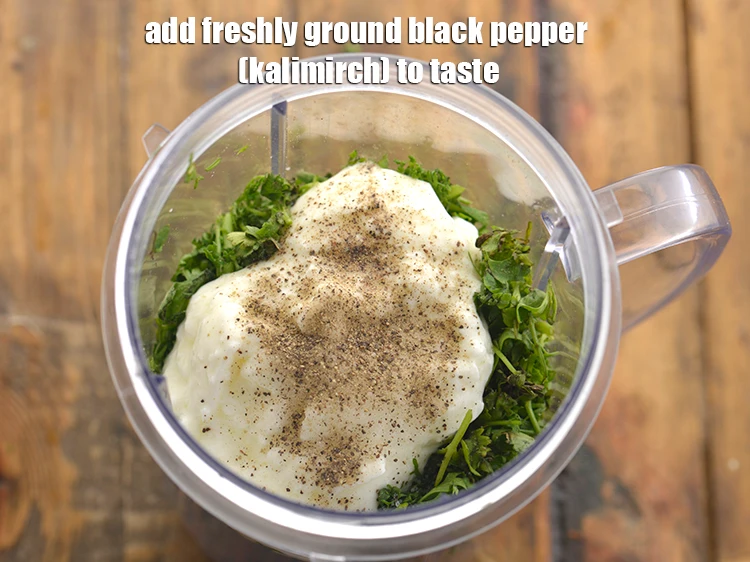 Step 16 – <p>Add <a href="https://www.tarladalal.com/glossary-freshly-ground-black-pepper-kalimirch-powder-kali-mirch-ka-powder-567i"><u>freshly ground black pepper (kalimirch) </u></a>to taste.</p>