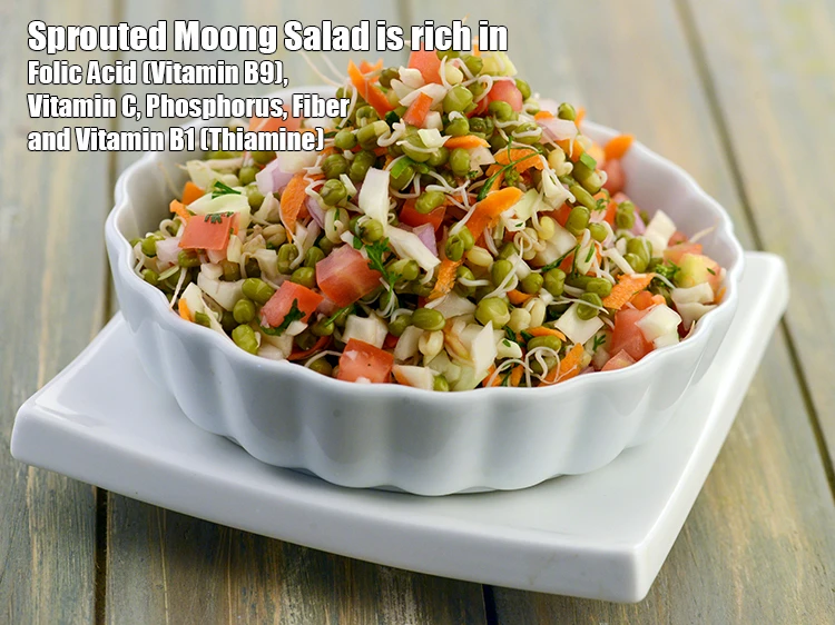Step 18 – <p><strong>Sprouted Moong Salad&nbsp;is rich in below macronutrients, vitamins and minerals given in descending&nbsp;order (highest to …