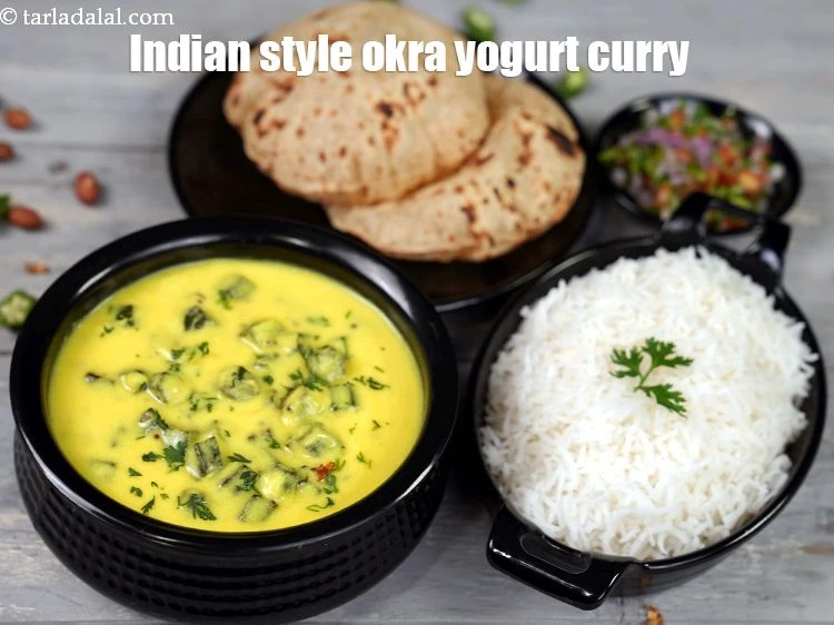 Step 27 – <p>Serve <strong>bhinda ni kadhi recipe | Gujarati bhindi ki kadhi | Indian style okra yogurt …