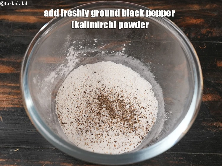 Step 28 – <p>Add <a href="https://www.tarladalal.com/glossary-freshly-ground-black-pepper-kalimirch-powder-kali-mirch-ka-powder-567i">freshly ground black pepper (kalimirch)</a>&nbsp;powder to taste.</p>