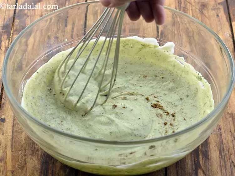 Step 13 – <p>Using a wired whisk, mix everything well to get a uniform mixture.</p>