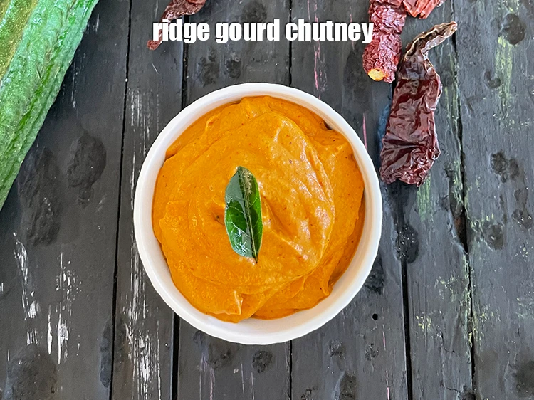 Step 20 – <p>Serve <strong>turai chutney | ridge gourd chutney |</strong> <strong>South Indian turai chutney | Andhra style …