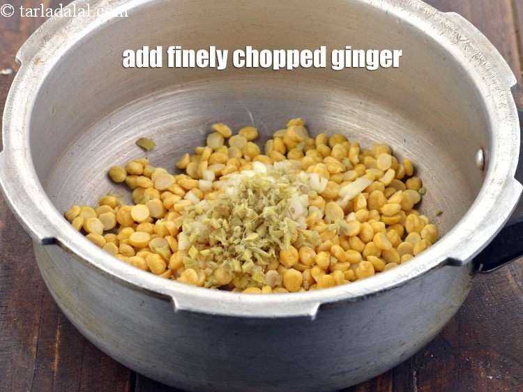 Step 9 – <p>Add 2 tsp finely <a href="https://www.tarladalal.com/glossary-chopped-ginger-786i">chopped ginger (adrak)</a>.</p>