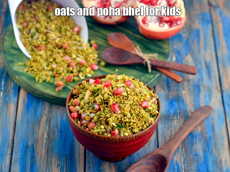 Step 18 – <p>Serve <strong>oats bhel recipe | oats and poha bhel for kids | healthy oats bhel</strong> …