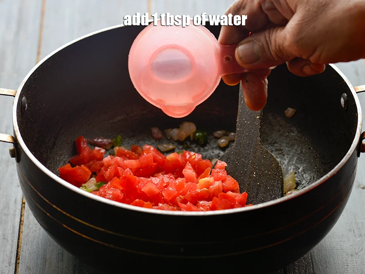 Step 9 – <p>Also, add 1 tbsp of <strong>water</strong>.</p>