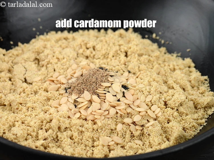 Step 24 – <p>Add&nbsp;1/2 tsp&nbsp;<a href="https://www.tarladalal.com/glossary-cardamom-powder-elaichi-powder-265i">cardamom (elaichi) powder</a>.&nbsp;</p>