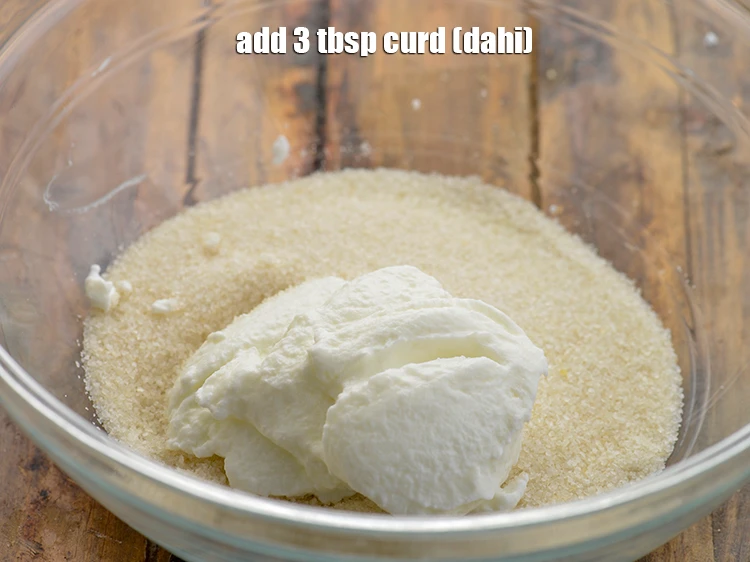 Step 3 – <p>Add 3 tbsp <a href="https://www.tarladalal.com/glossary-curd-dahi-yogurt-yoghurt-383i"><u>curd (dahi)</u></a>. I have made use of fresh homemade curd made …