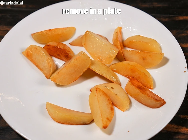 Step 13 – <p>Remove in a plate and keep aside.</p>