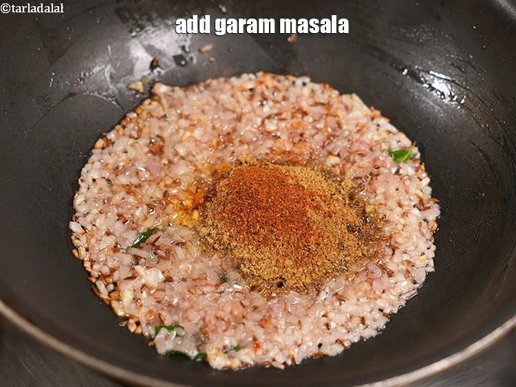 Step 26 – <p>Add ¼ tsp <a href="https://www.tarladalal.com/glossary-garam-masala-296i">garam masala</a>.</p>