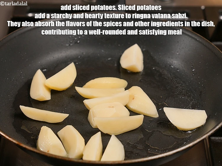 Step 11 – <p>Add ¾ cup <a href="https://www.tarladalal.com/glossary-sliced-potatoes-761i">sliced potatoes</a>. Sliced potatoes add a starchy and hearty texture to …