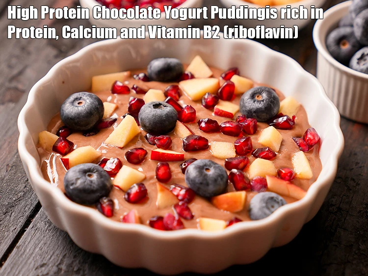 Step 18 – <p><strong>High Protein Chocolate Yogurt Puddingis rich in below macronutrients, vitamins and minerals given in descending&nbsp;order …
