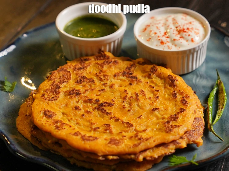 Step 19 – <p>Serve <strong>lauki chilla | doodhi pudla | healthy bottle gourd Indian pancake |&nbsp;</strong> immediately with …