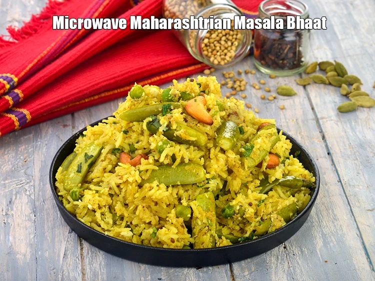 Step 10 – <p><span style="background-color:rgb(255,255,255);color:rgb(0,0,0);">Serve <strong>Masala Bhaat, Microwave Maharashtrian Masala Bhaat</strong> hot.</span></p>