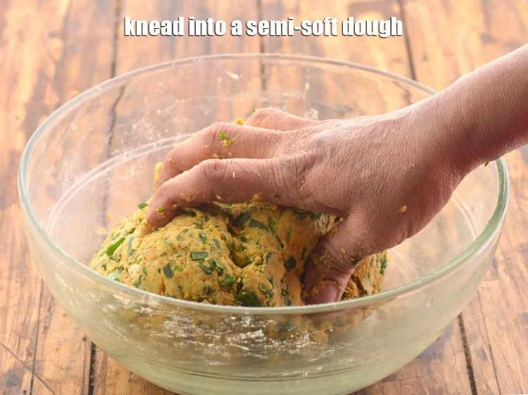 Step 42 – <p>Knead into a <strong>semi-soft dough.</strong></p>