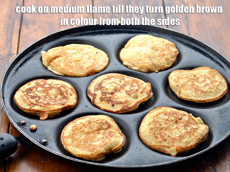 Step 5 – <p><span style="background-color:rgb(255,255,255);color:rgb(0,0,0);">Pour 1 tbsp of the<strong> batter</strong> in each <strong>uttapa mould</strong> and spread it lightly, …