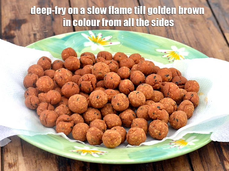 Step 12 – <p><span style="background-color:rgb(255,255,255);color:rgb(0,0,0);">Add few rolled portions at a time and deep-fry on a slow flame till …