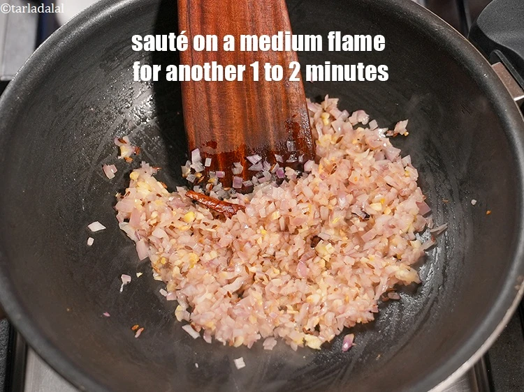 Step 16 – <p>Sauté on a medium flame for another 1 to 2 minutes.</p>