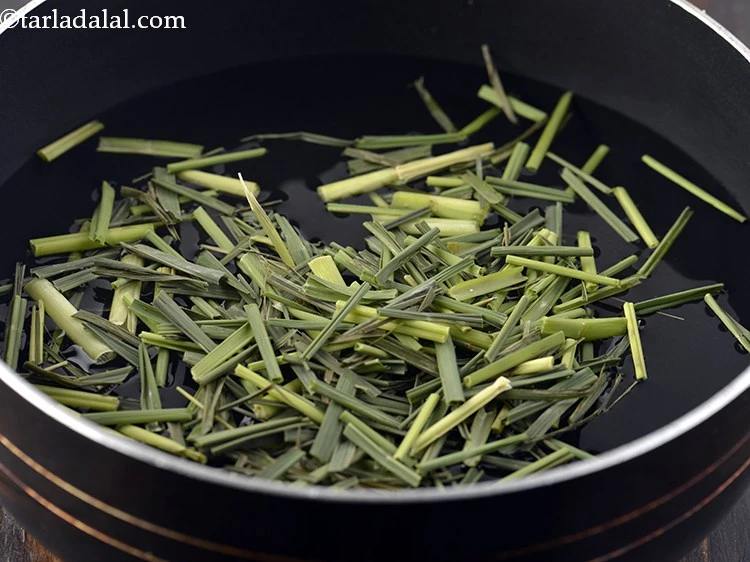Step 6 – <p>To make the fresh <strong>lemongrass tea</strong>, in a saucepan, take the lemon grass. Lemon grass …